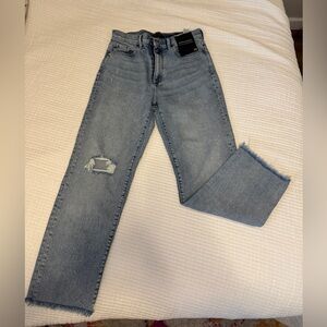 Banana Republic Light Blue High Rise Ankle Straight Jeans